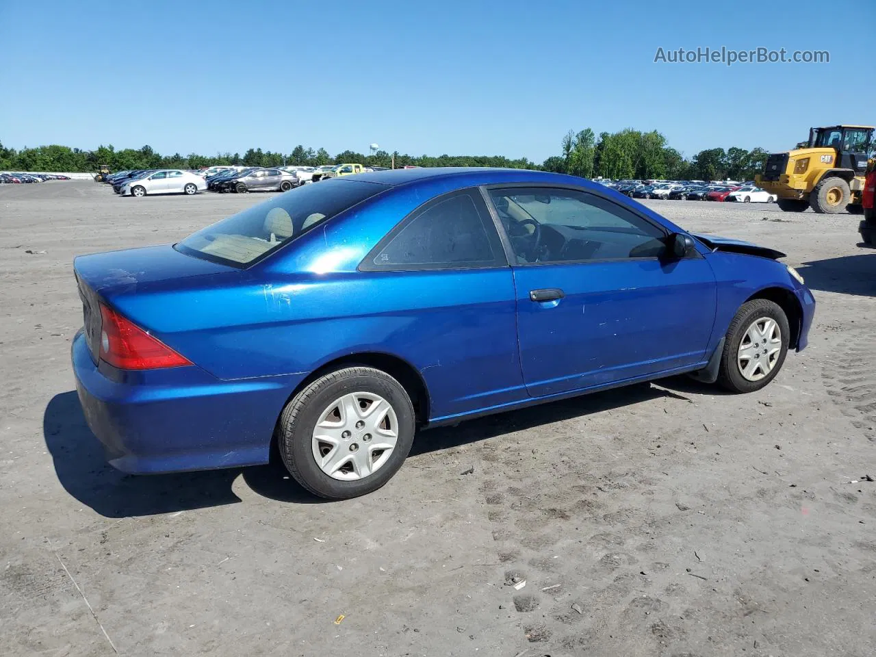 2004 Honda Civic Dx Vp Blue vin: 1HGEM22184L008123