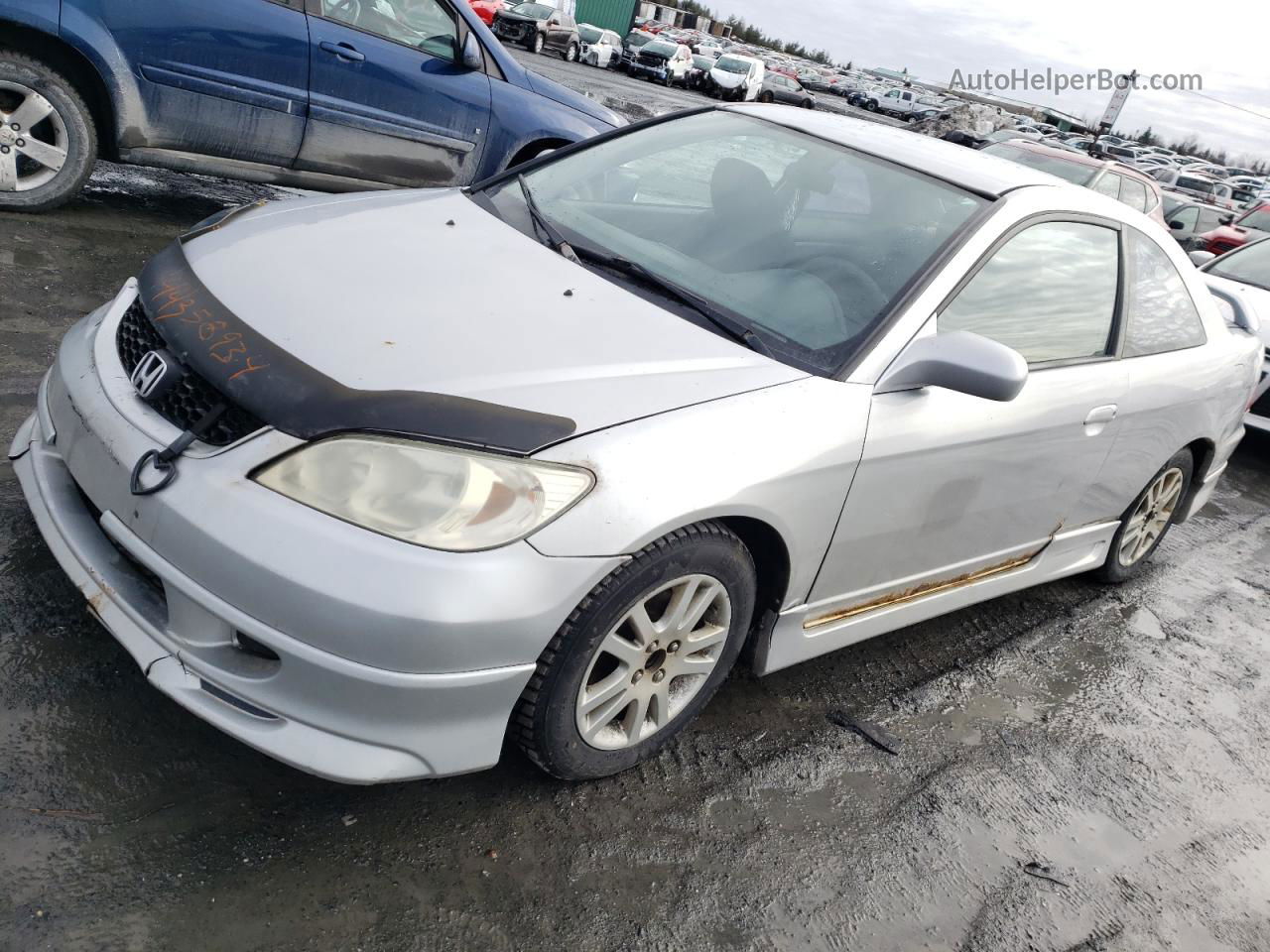 2005 Honda Civic Dx Silver vin: 1HGEM22245L801056