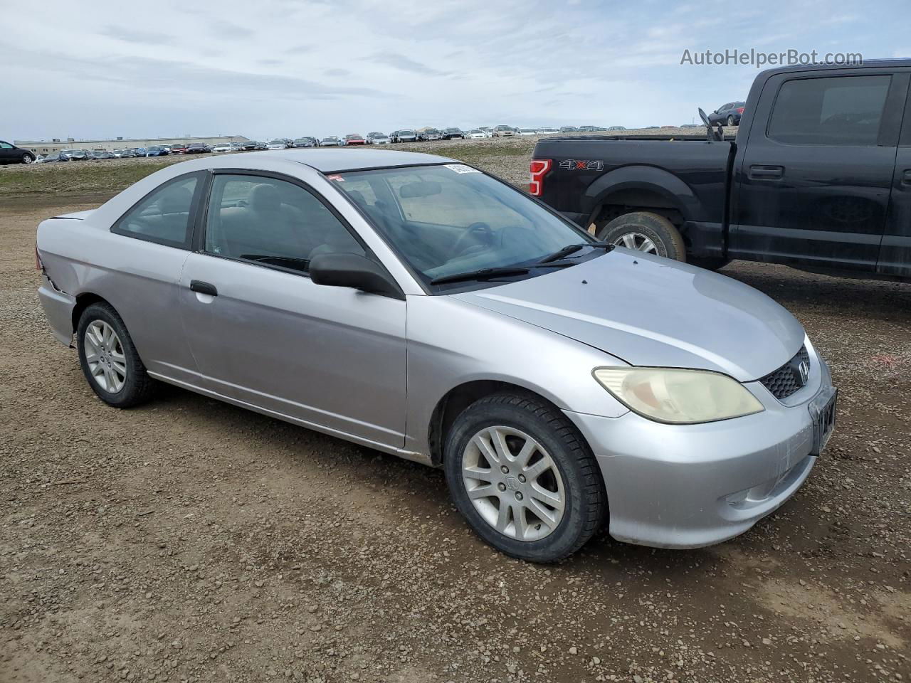 2004 Honda Civic Dx Silver vin: 1HGEM222X4L807278