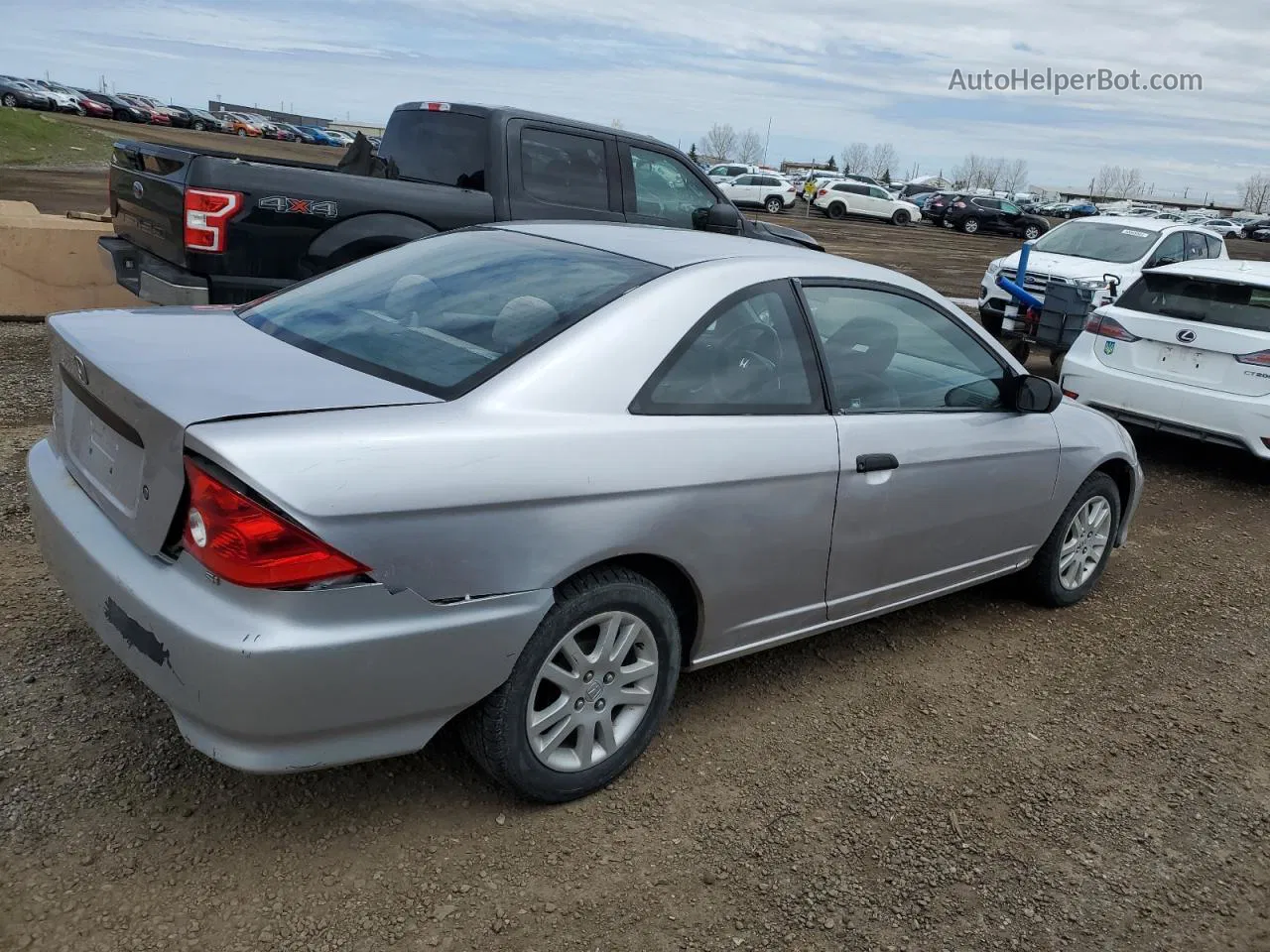 2004 Honda Civic Dx Silver vin: 1HGEM222X4L807278