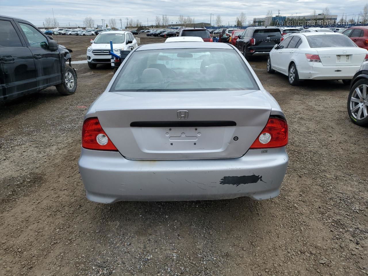 2004 Honda Civic Dx Silver vin: 1HGEM222X4L807278