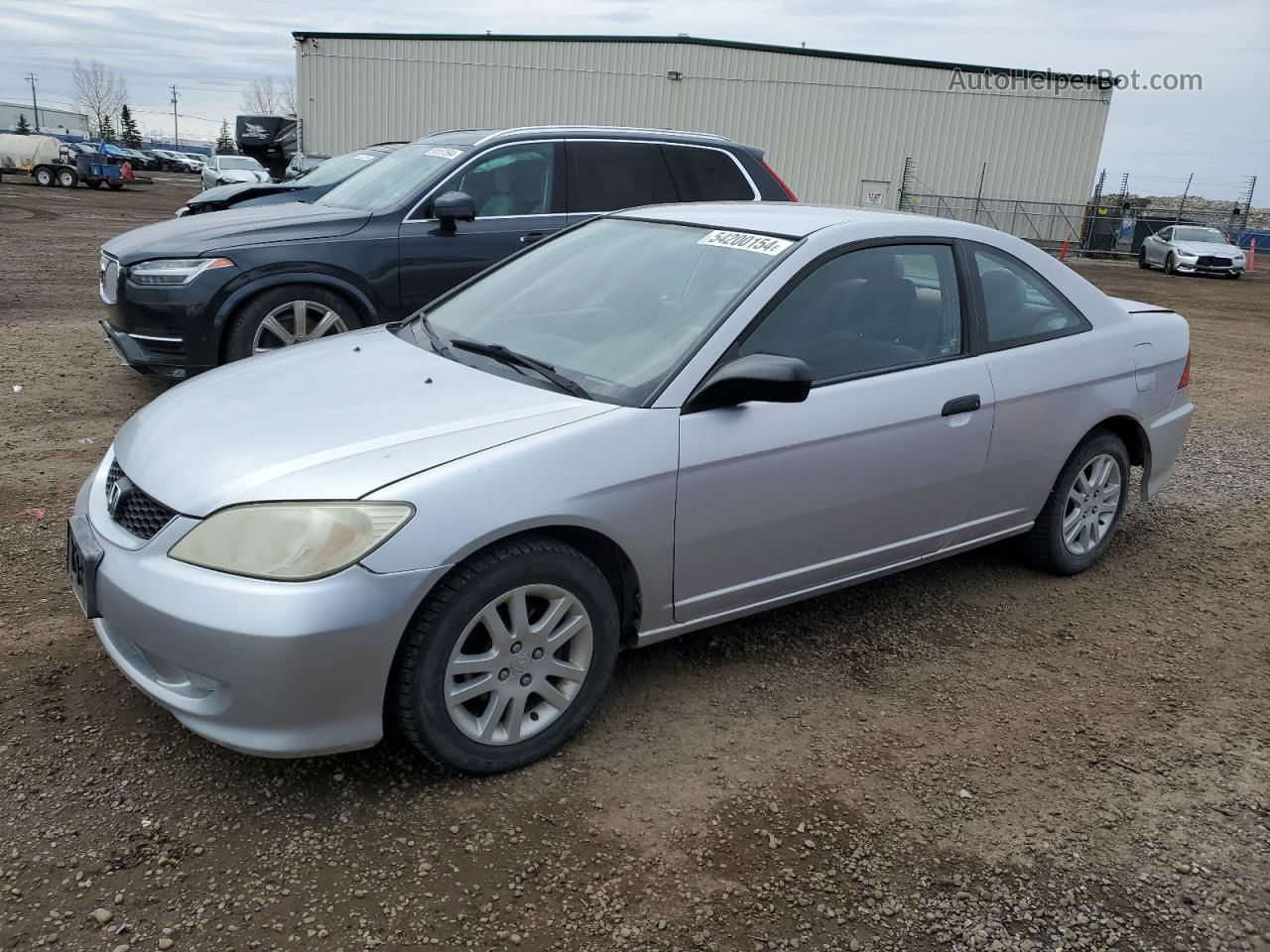 2004 Honda Civic Dx Silver vin: 1HGEM222X4L807278