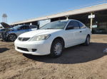 2004 Honda Civic Dx Vp White vin: 1HGEM22324L083935