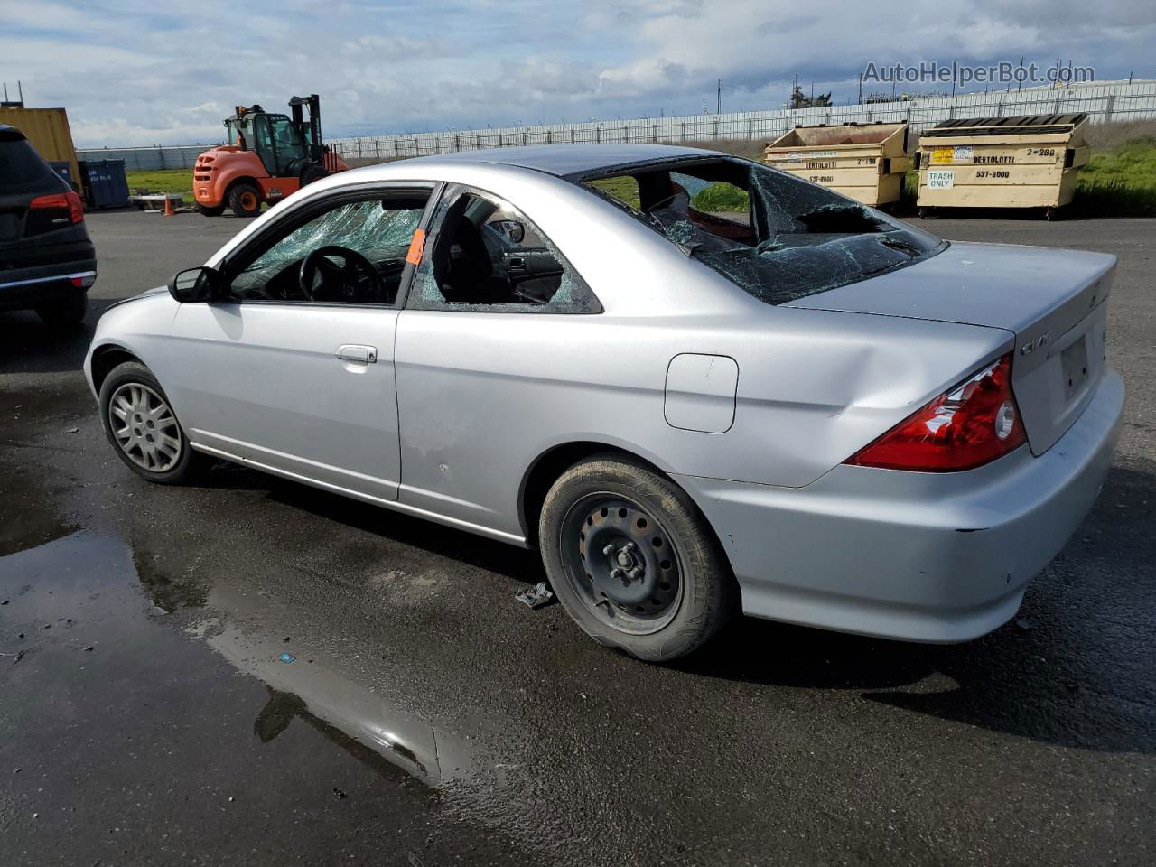 2005 Honda Civic Lx Silver vin: 1HGEM22505L051066