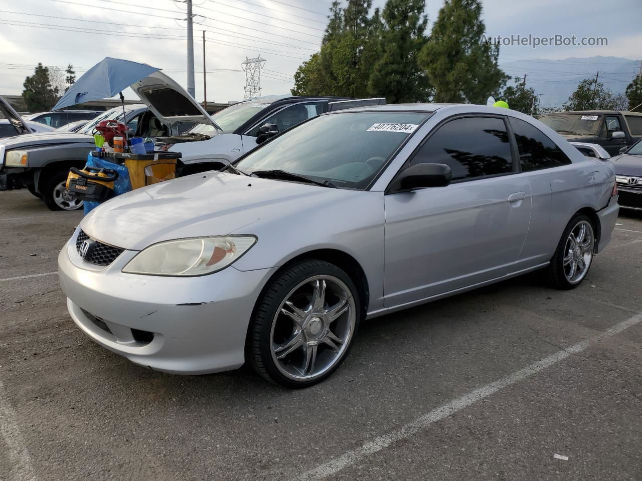 2005 Honda Civic Lx Silver vin: 1HGEM22505L067719