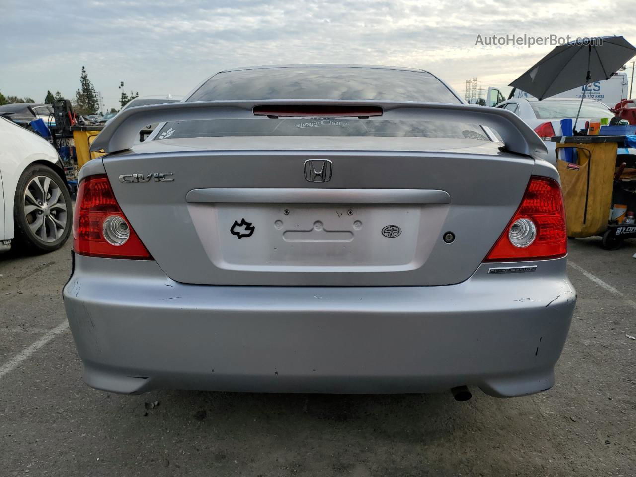 2005 Honda Civic Lx Серебряный vin: 1HGEM22505L067719