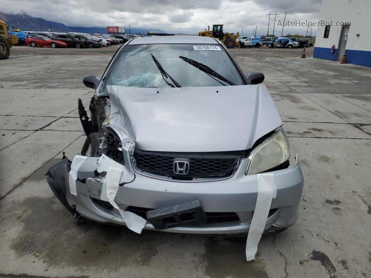 2004 Honda Civic Lx Silver vin: 1HGEM22514L059854