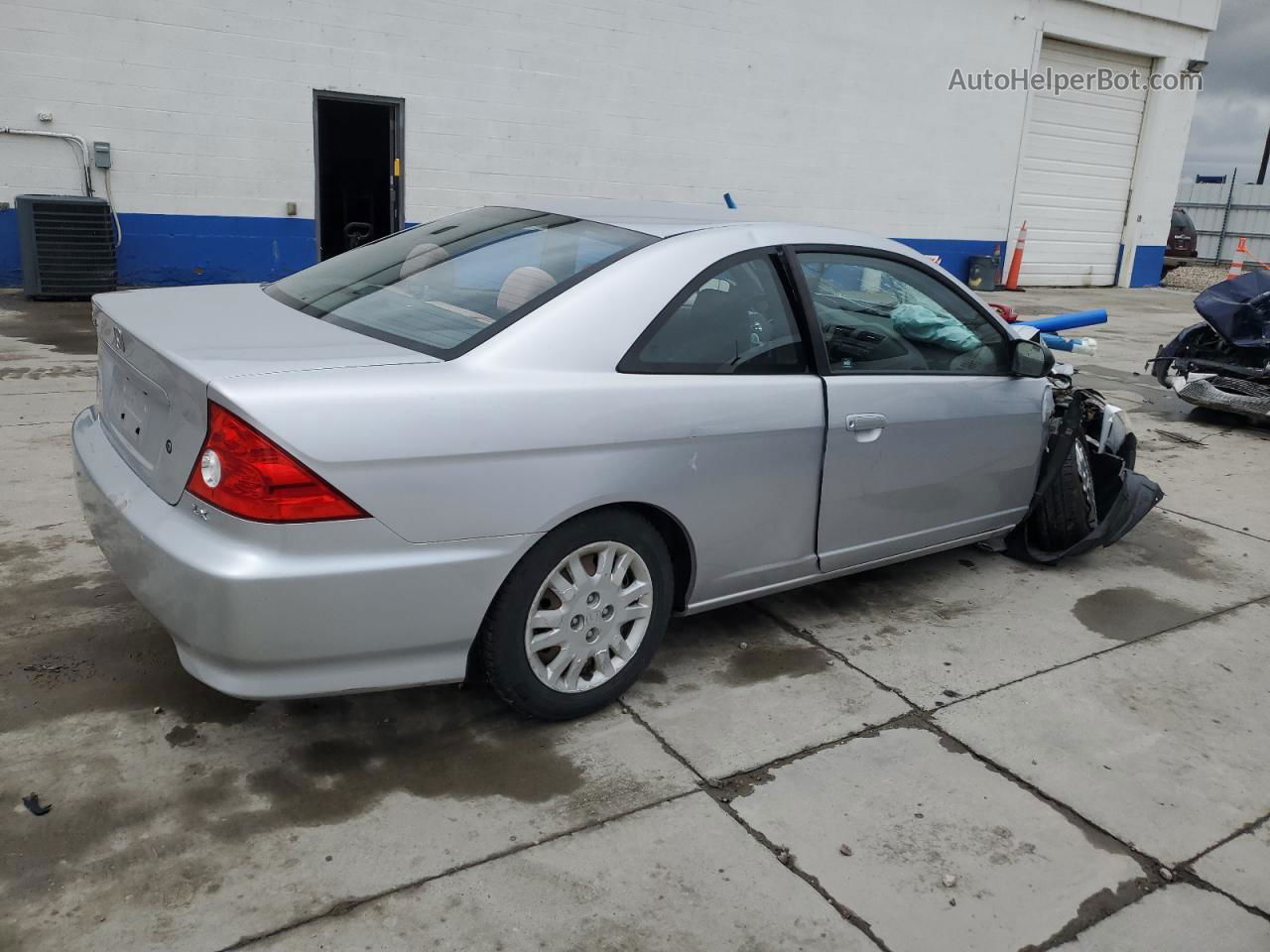 2004 Honda Civic Lx Silver vin: 1HGEM22514L059854