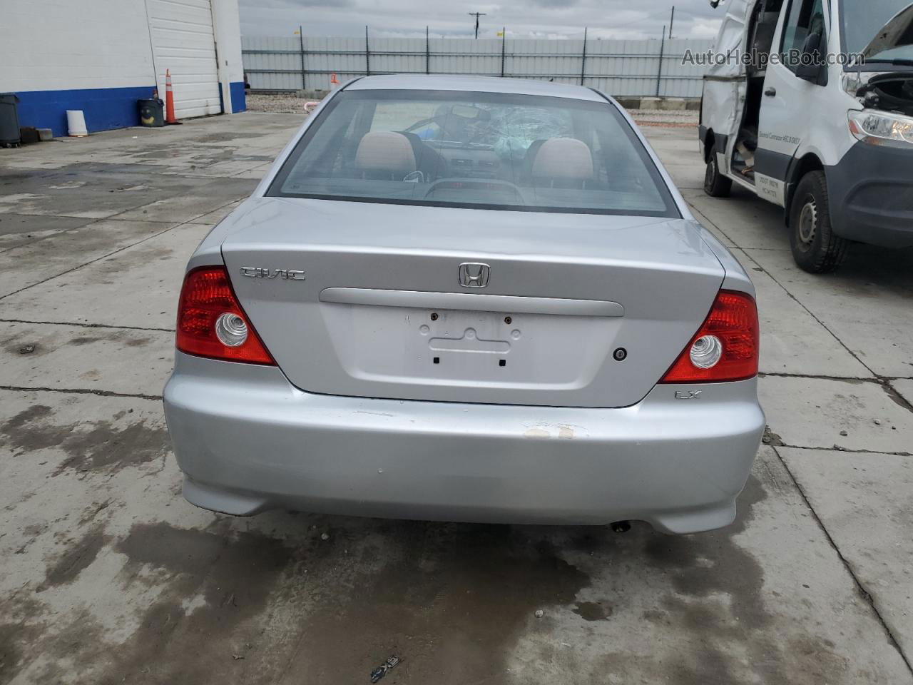 2004 Honda Civic Lx Серебряный vin: 1HGEM22514L059854