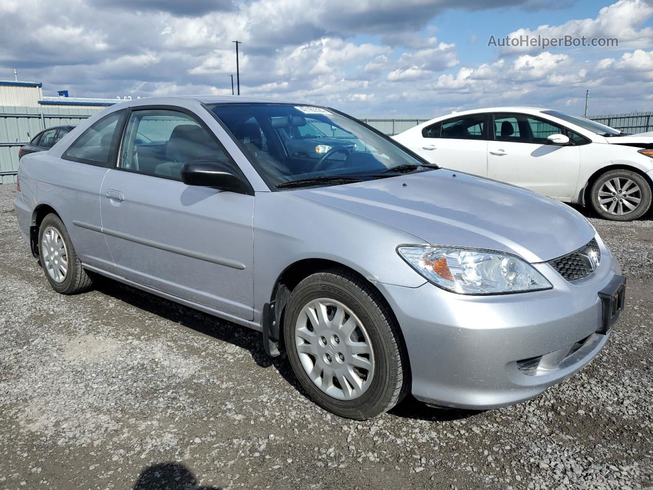 2004 Honda Civic Lx Silver vin: 1HGEM22524L801890