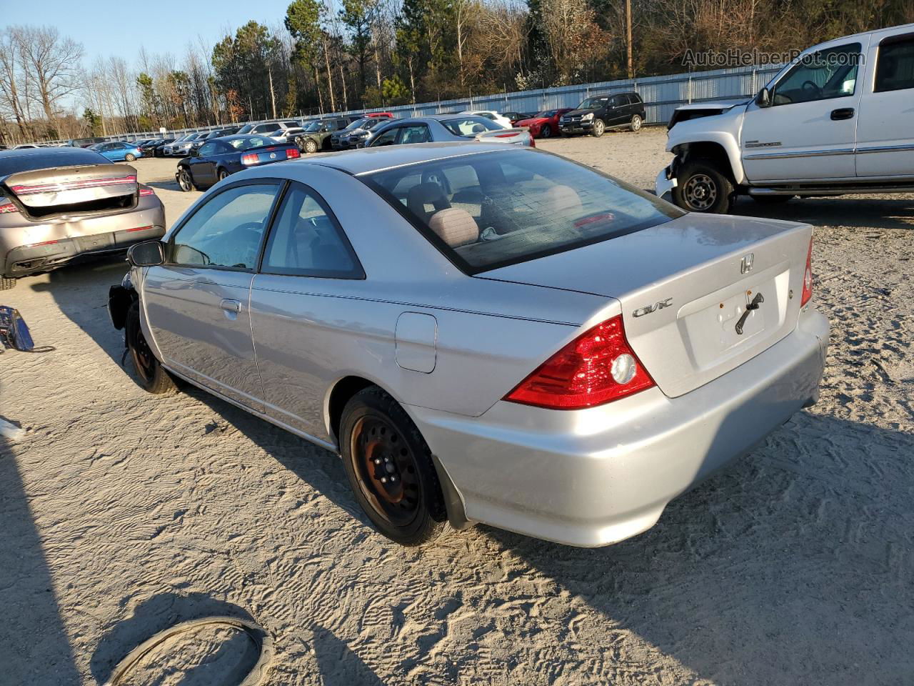 2005 Honda Civic Lx Silver vin: 1HGEM22525L055720