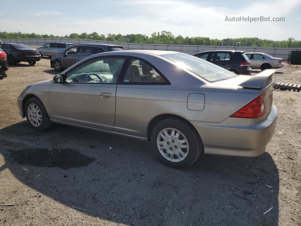 2005 Honda Civic Lx Silver vin: 1HGEM22535L012553