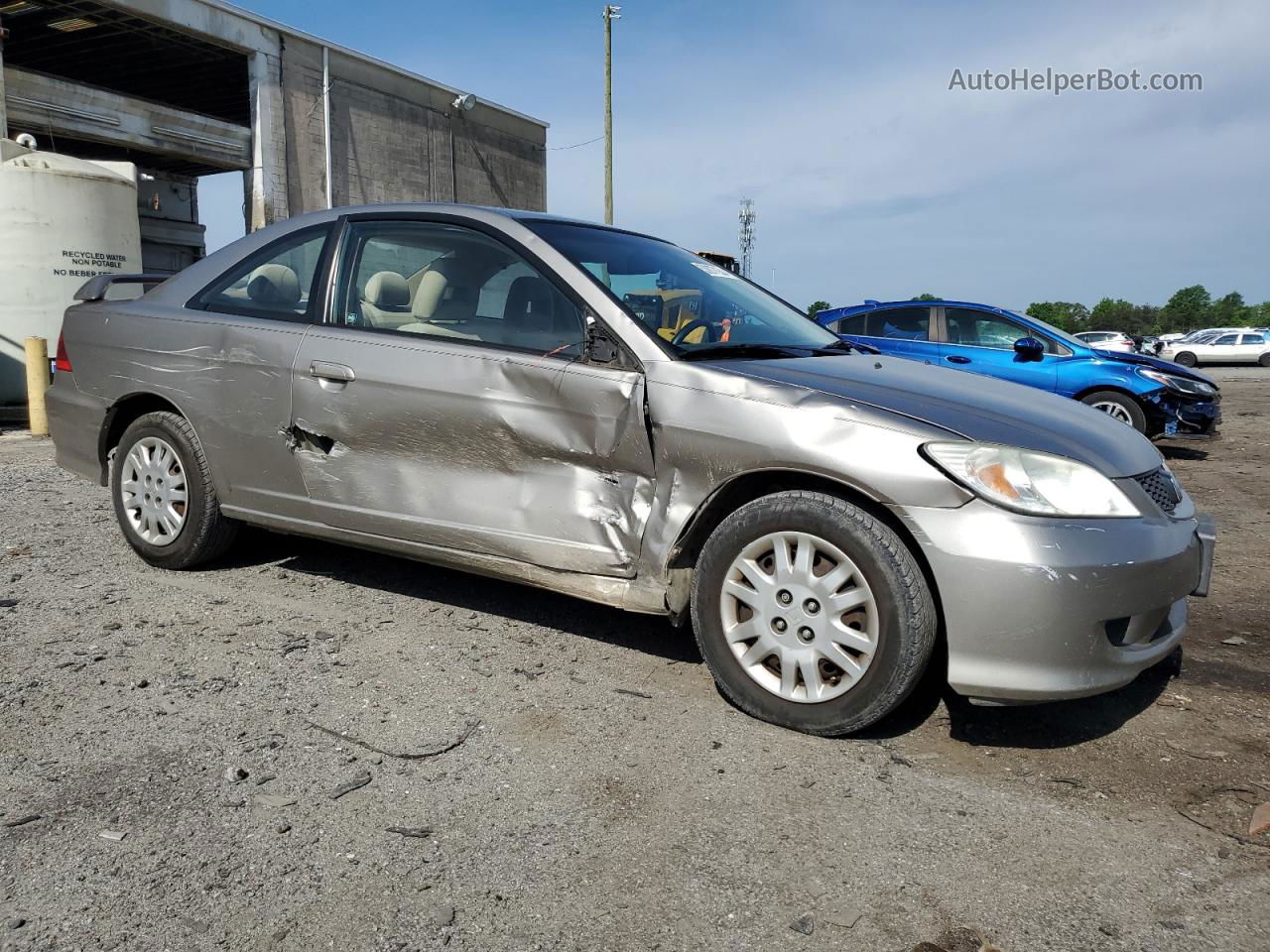 2005 Honda Civic Lx Silver vin: 1HGEM22535L012553