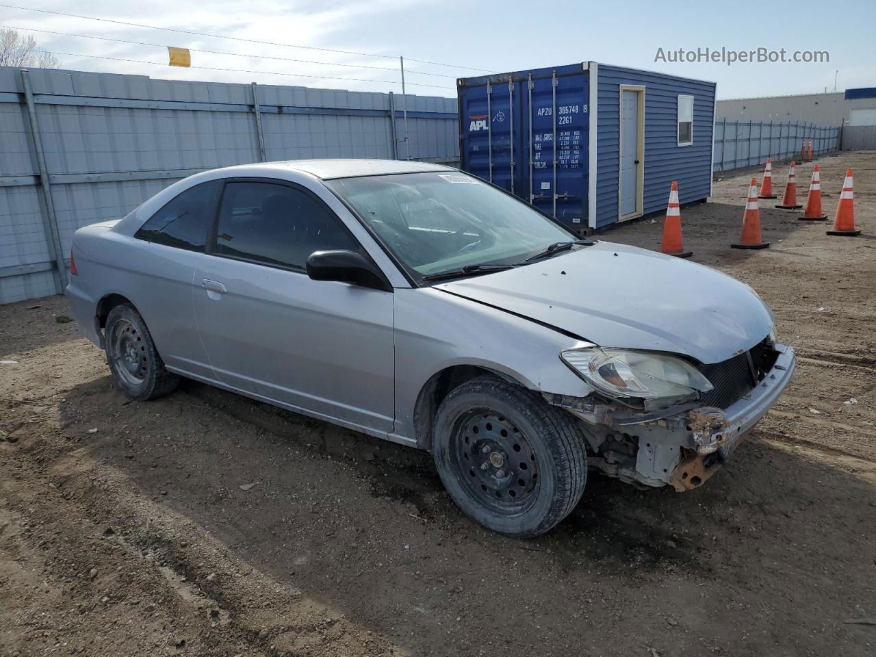 2005 Honda Civic Lx Silver vin: 1HGEM22545L045092