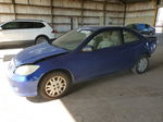 2004 Honda Civic Lx Blue vin: 1HGEM22554L057914