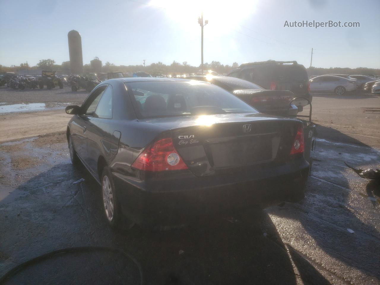 2004 Honda Civic Lx Black vin: 1HGEM22554L083736