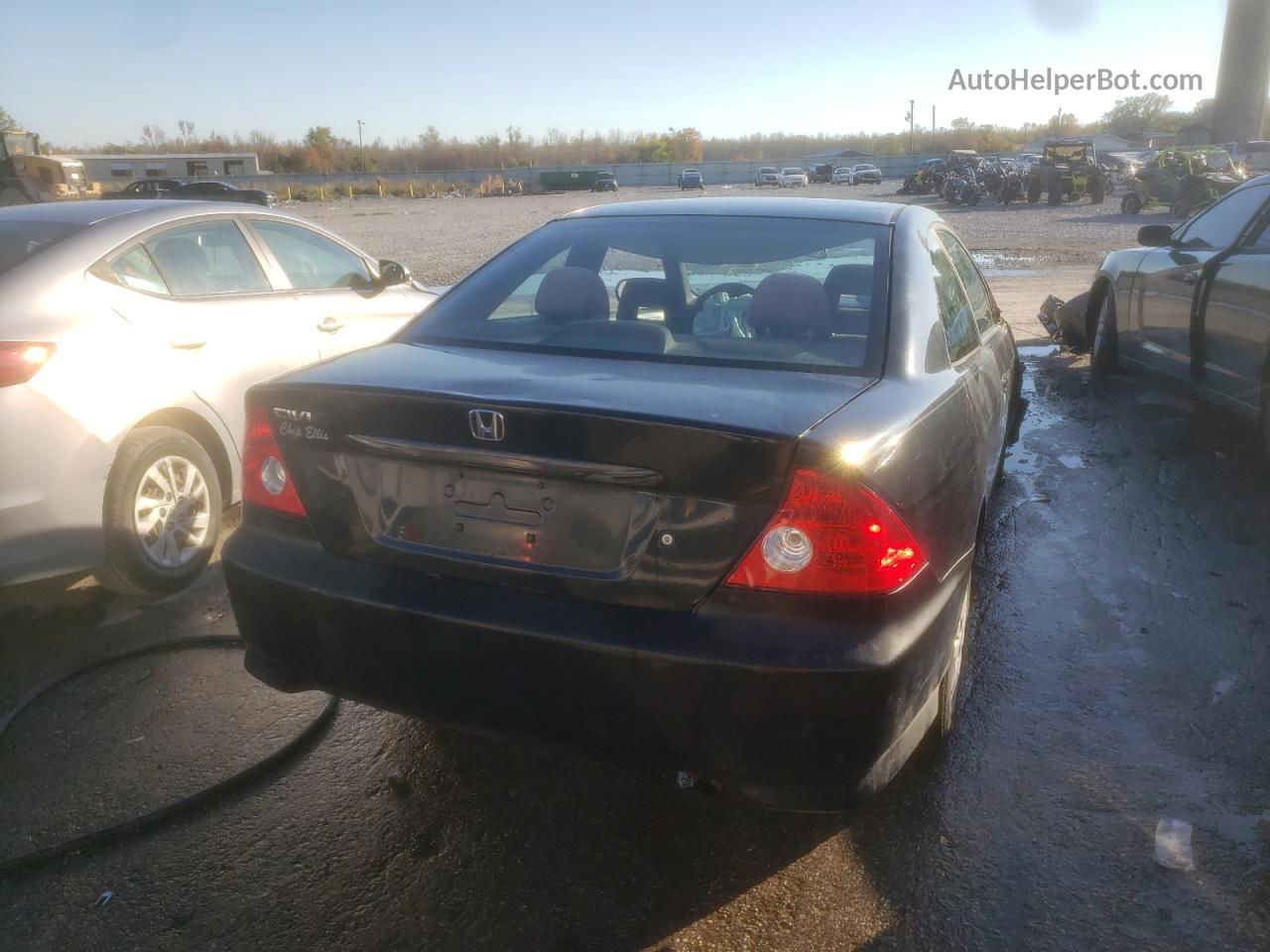 2004 Honda Civic Lx Black vin: 1HGEM22554L083736