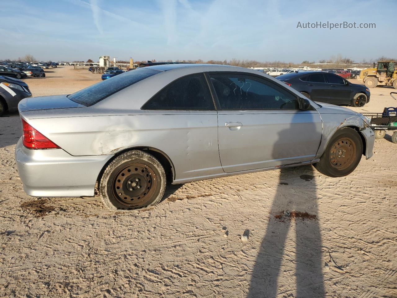 2004 Honda Civic Lx Silver vin: 1HGEM22564L035646