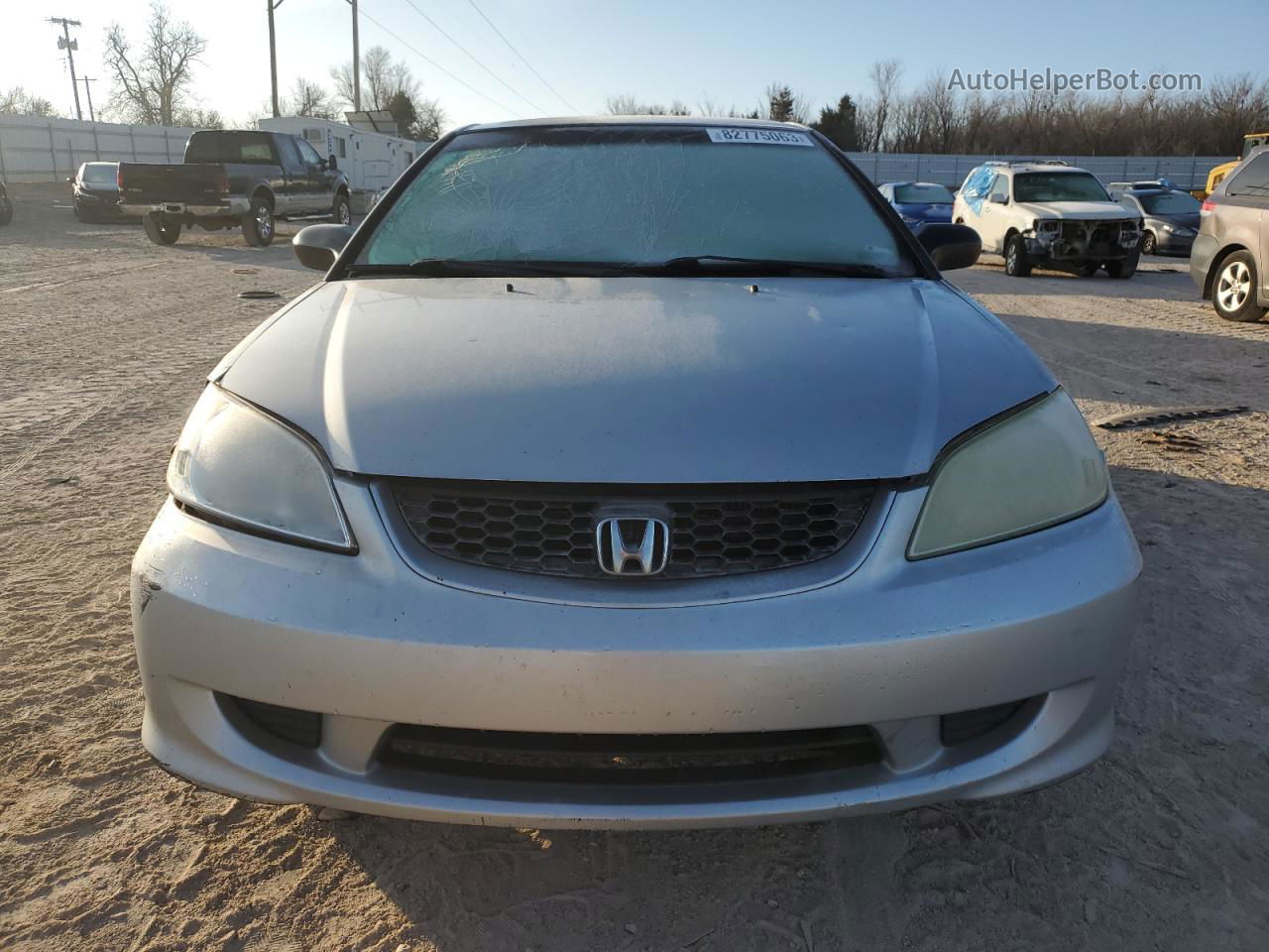 2004 Honda Civic Lx Silver vin: 1HGEM22564L035646