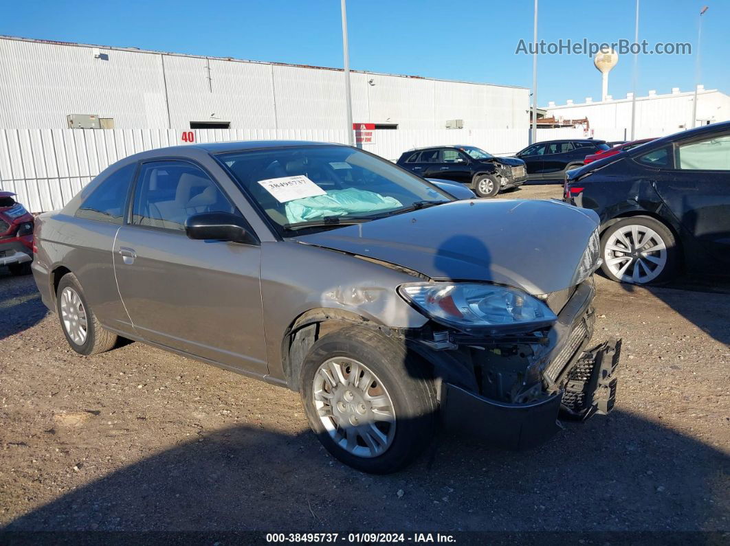 2005 Honda Civic Lx Beige vin: 1HGEM22565L006648