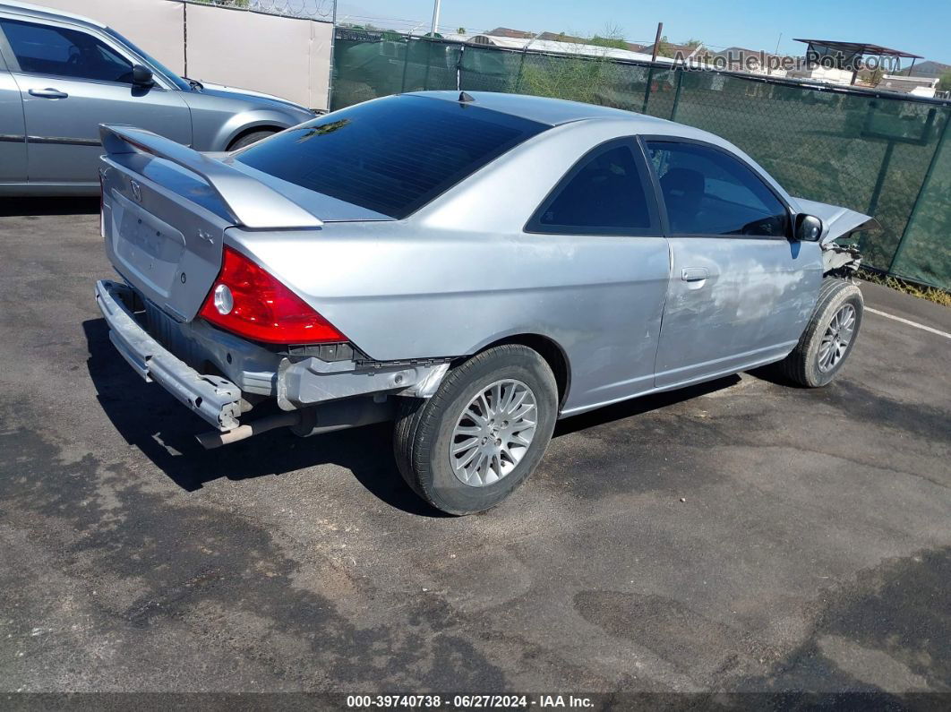 2005 Honda Civic Lx Silver vin: 1HGEM22565L067613