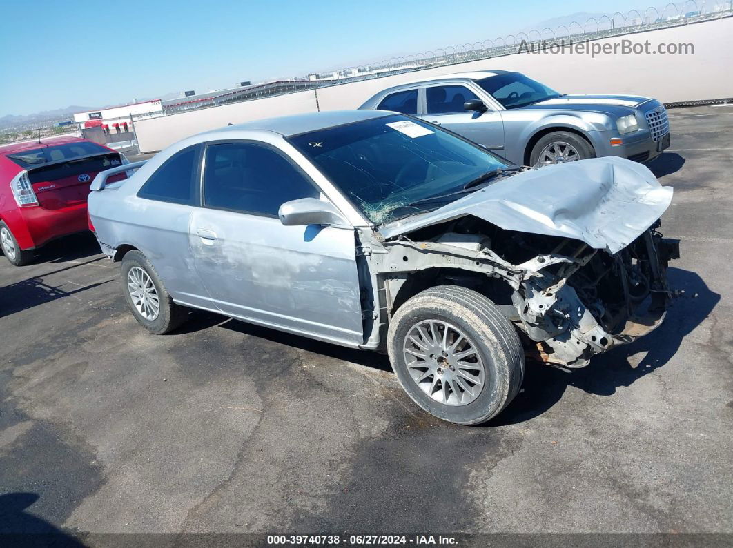 2005 Honda Civic Lx Silver vin: 1HGEM22565L067613