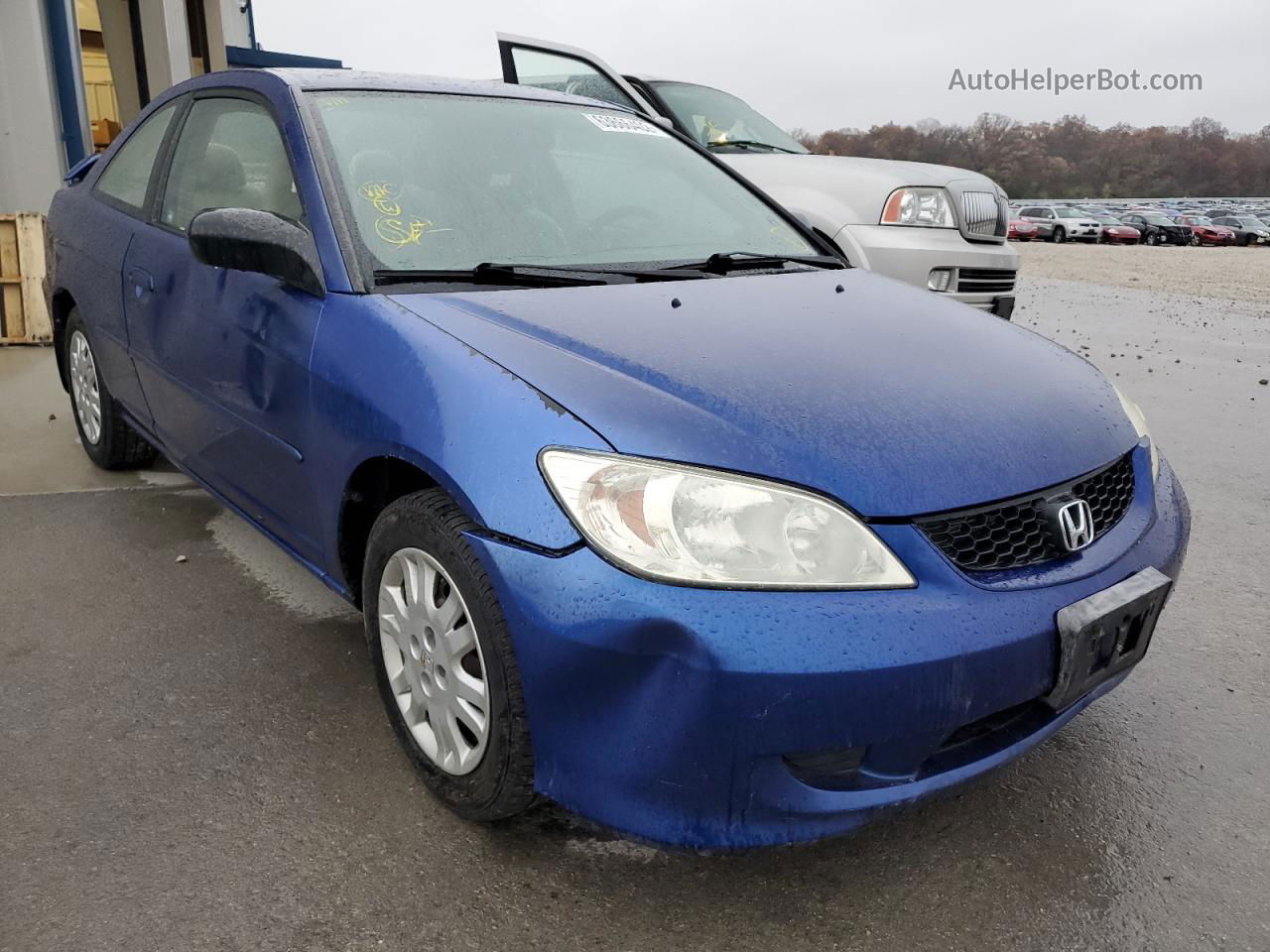 2004 Honda Civic Lx Blue vin: 1HGEM22574L009220