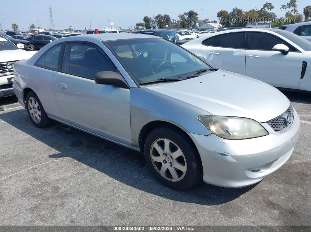 2004 Honda Civic Lx Silver vin: 1HGEM22574L010142