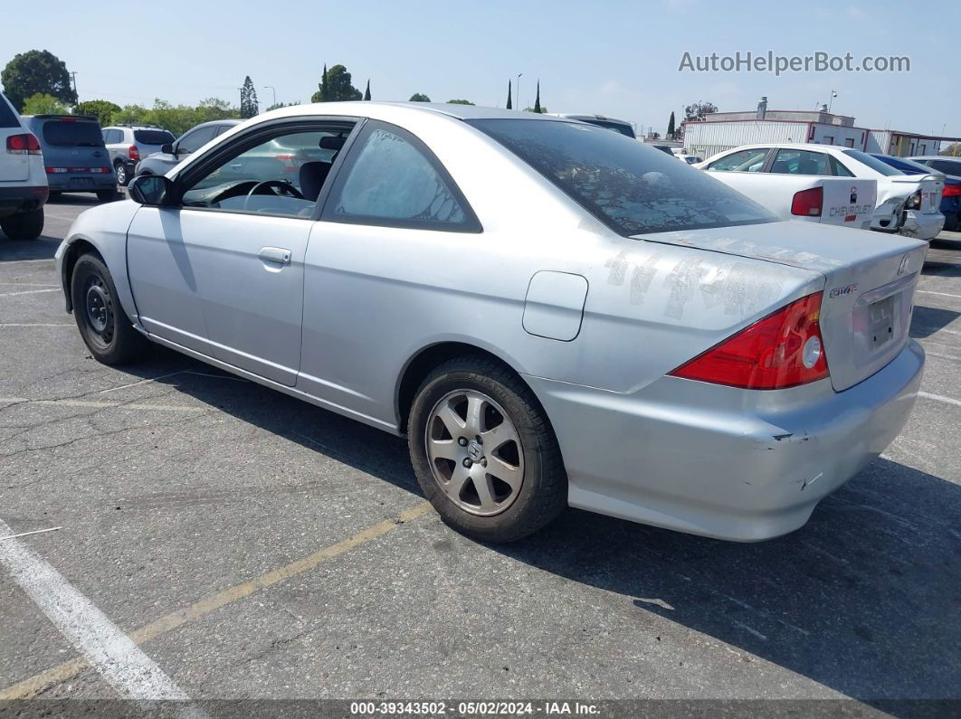 2004 Honda Civic Lx Silver vin: 1HGEM22574L010142