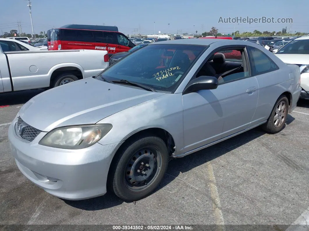 2004 Honda Civic Lx Silver vin: 1HGEM22574L010142