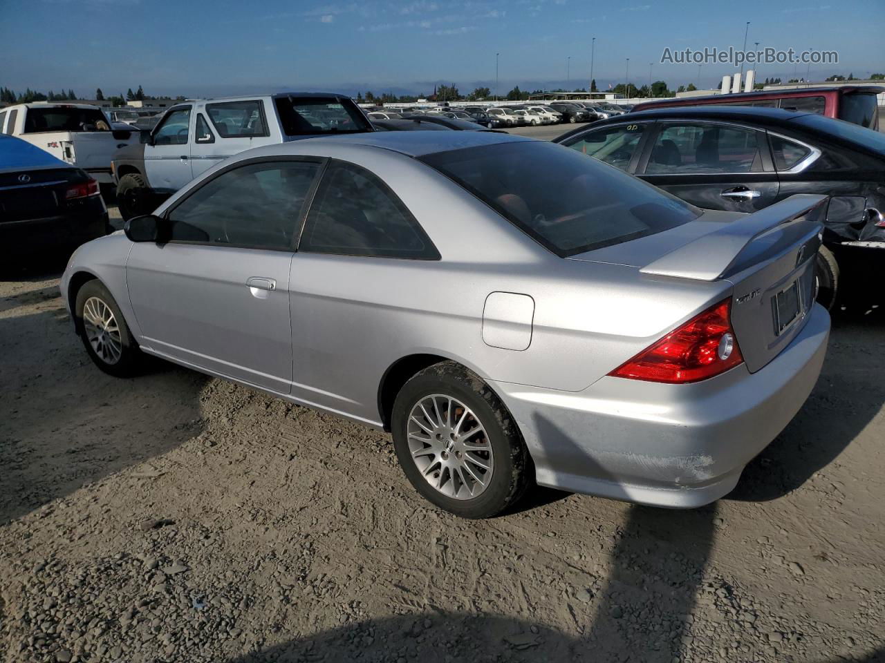 2005 Honda Civic Lx Silver vin: 1HGEM22575L048164