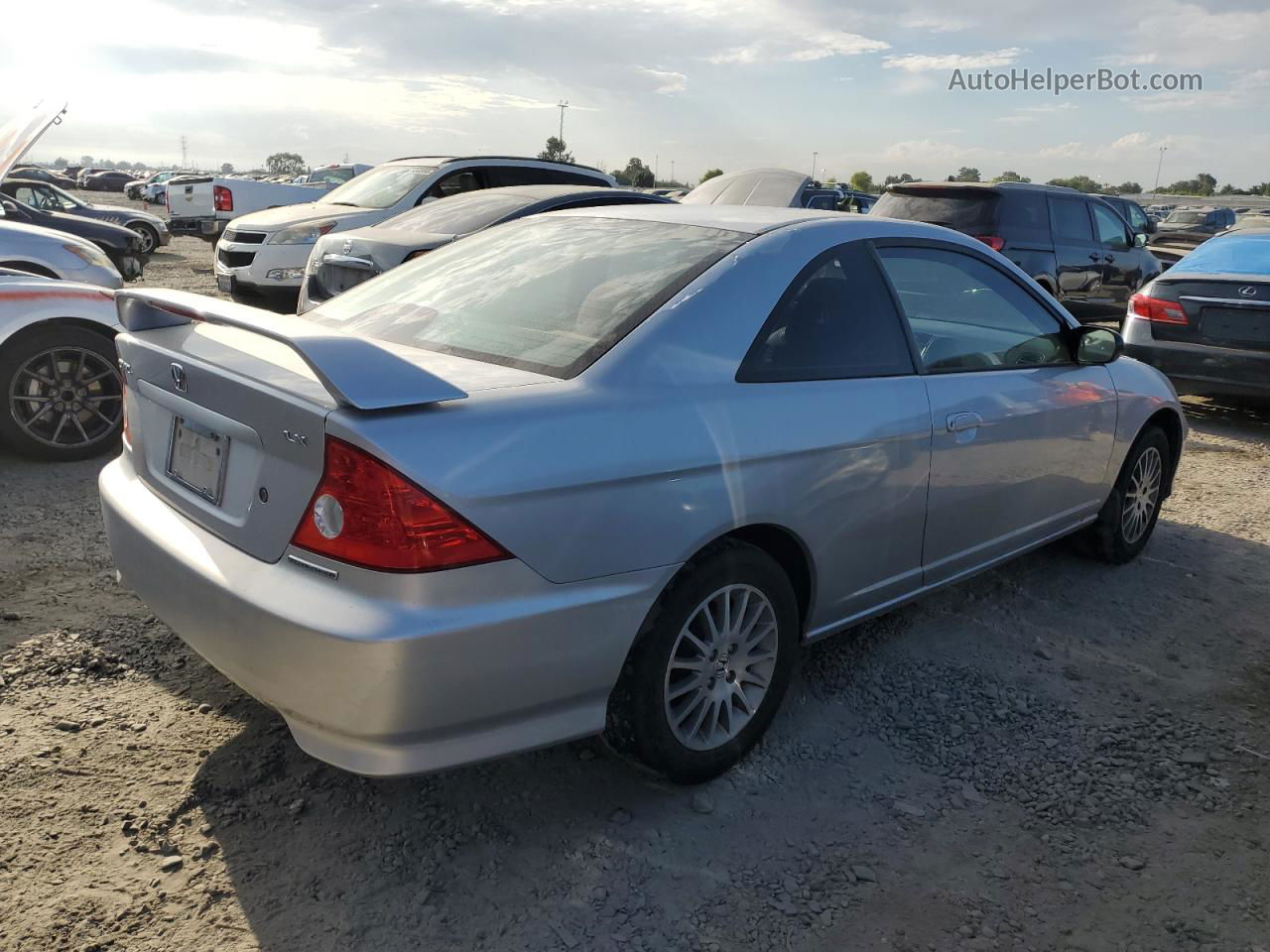 2005 Honda Civic Lx Silver vin: 1HGEM22575L048164