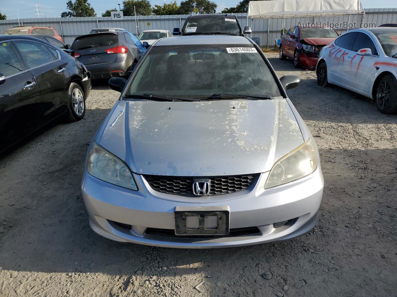 2005 Honda Civic Lx Silver vin: 1HGEM22575L048164