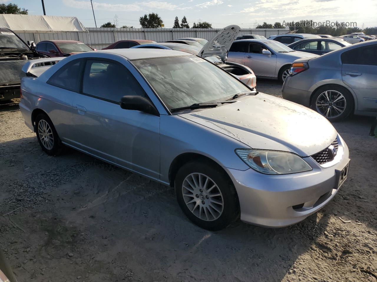 2005 Honda Civic Lx Silver vin: 1HGEM22575L048164