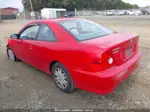 2005 Honda Civic Lx Red vin: 1HGEM22575L060380