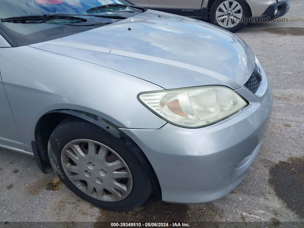 2004 Honda Civic Lx Серебряный vin: 1HGEM22584L064047