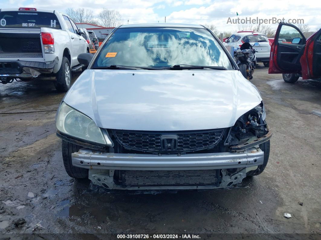 2004 Honda Civic Lx Серебряный vin: 1HGEM225X4L059951