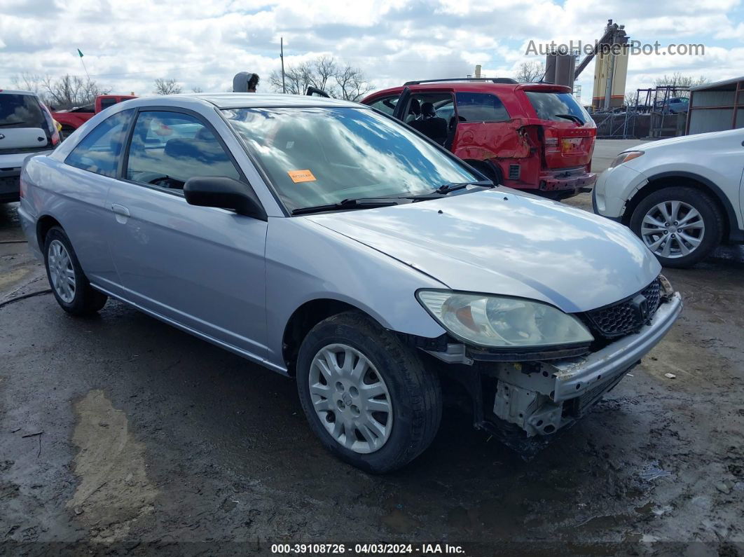 2004 Honda Civic Lx Silver vin: 1HGEM225X4L059951