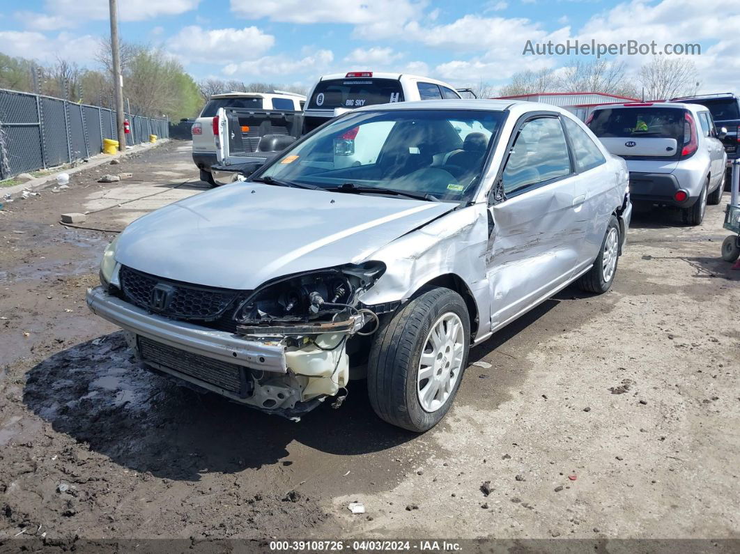 2004 Honda Civic Lx Silver vin: 1HGEM225X4L059951