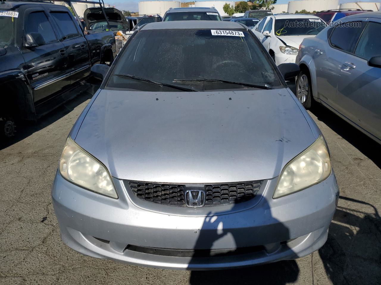 2004 Honda Civic Lx Серебряный vin: 1HGEM22654L003800