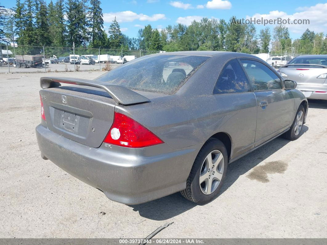 2004 Honda Civic Ex Gray vin: 1HGEM22904L013354