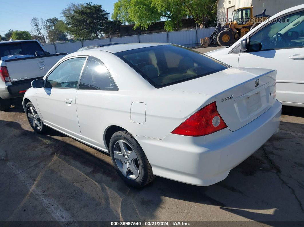 2004 Honda Civic Ex White vin: 1HGEM22904L032177