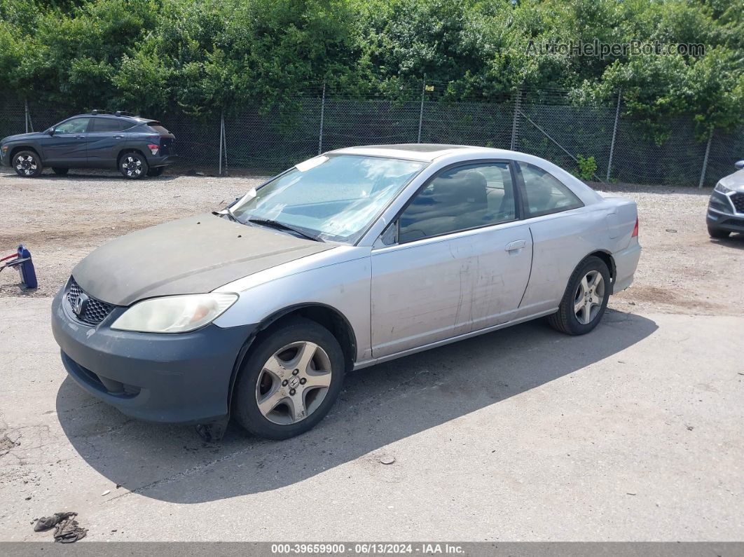 2004 Honda Civic Ex Silver vin: 1HGEM22914L002251