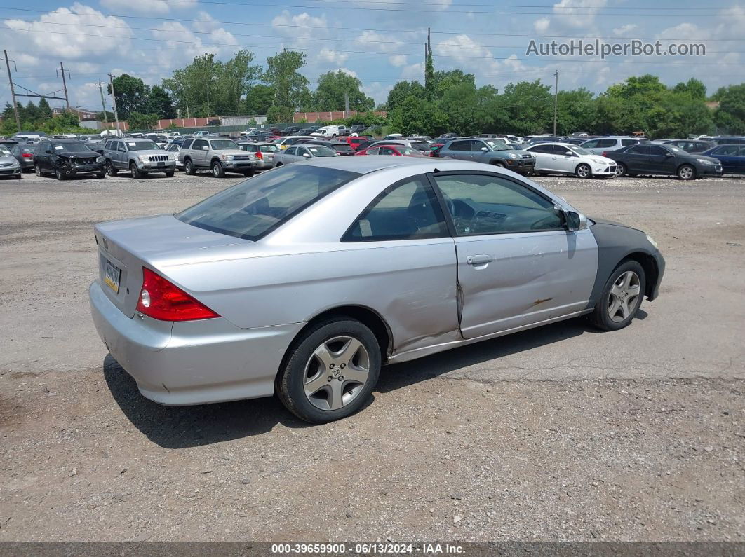 2004 Honda Civic Ex Silver vin: 1HGEM22914L002251