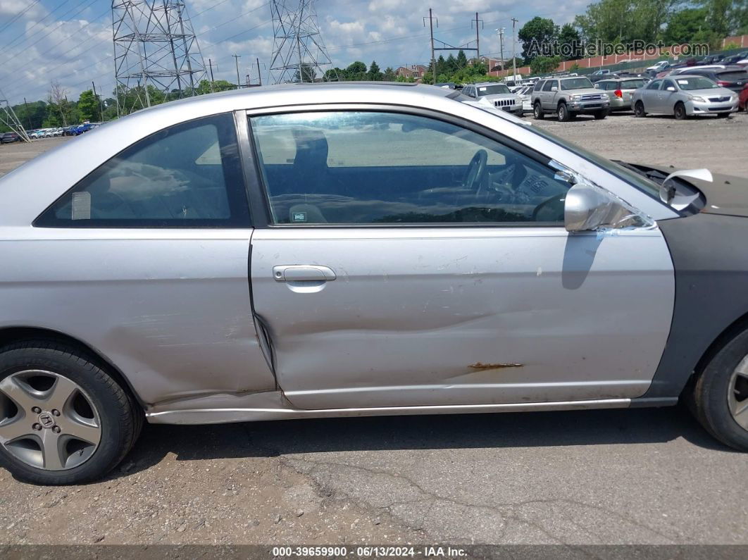 2004 Honda Civic Ex Silver vin: 1HGEM22914L002251