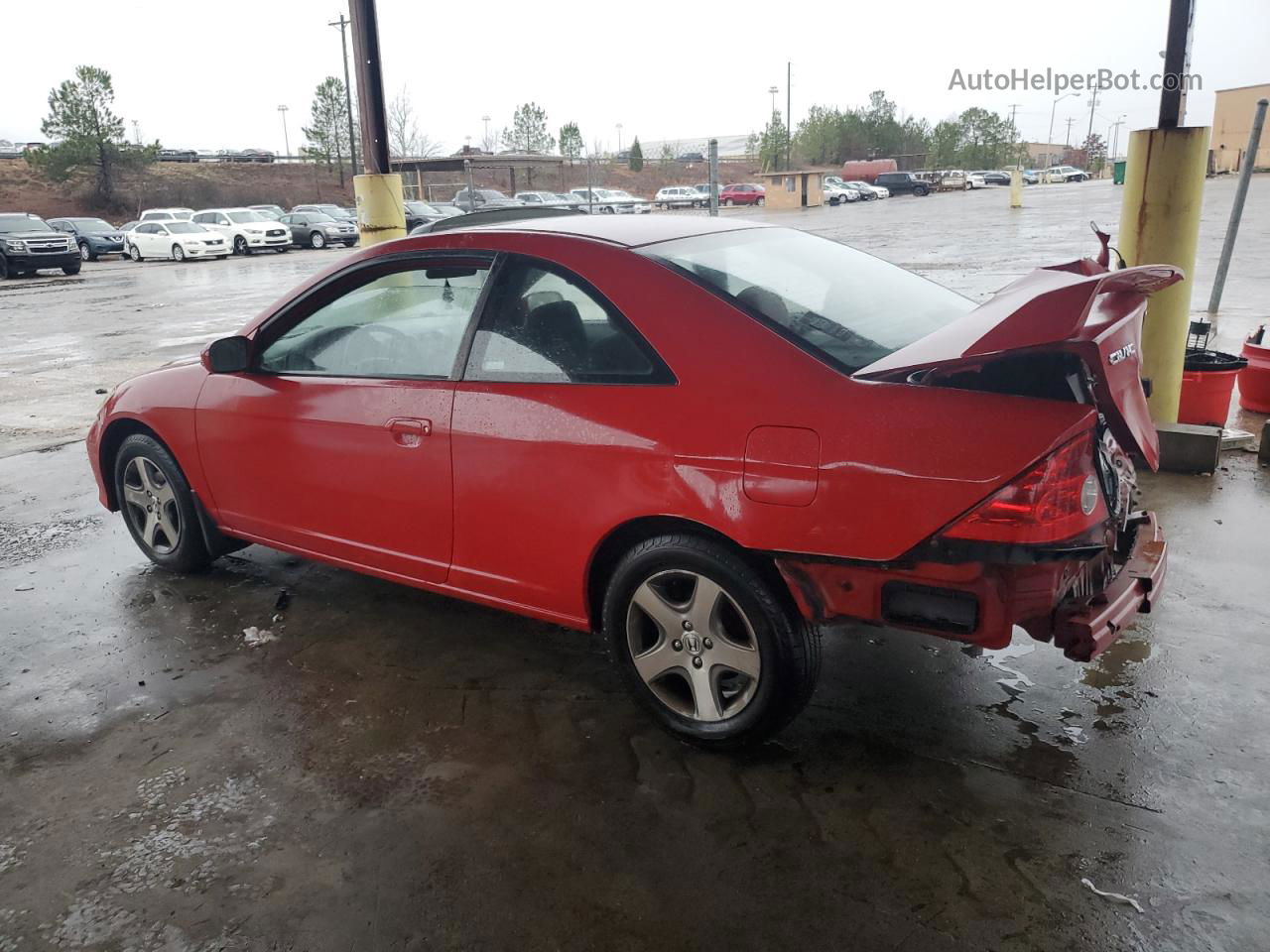 2004 Honda Civic Ex Red vin: 1HGEM22914L014514