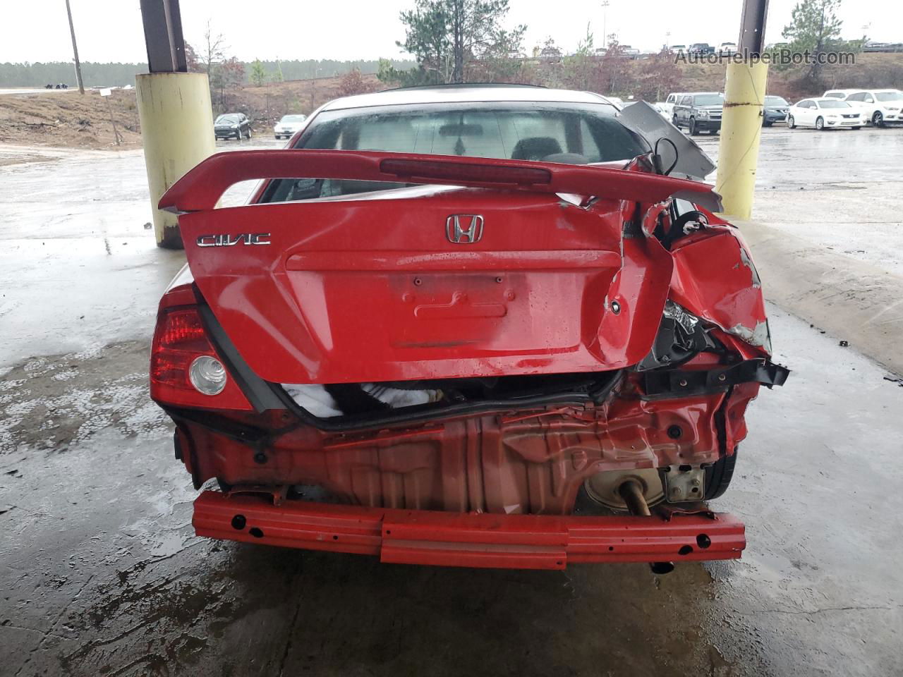 2004 Honda Civic Ex Red vin: 1HGEM22914L014514