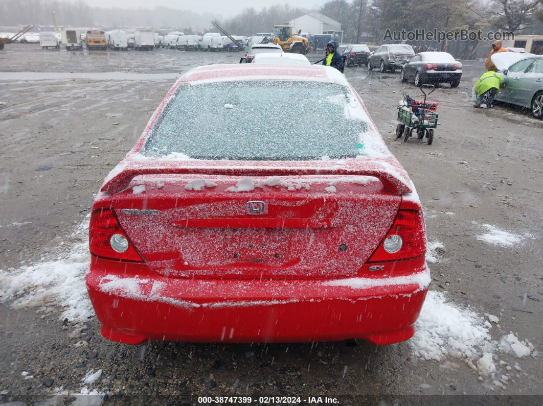 2004 Honda Civic Ex Red vin: 1HGEM22914L046783