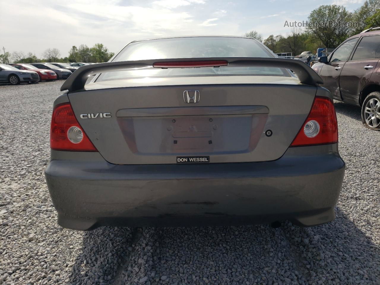 2004 Honda Civic Ex Gray vin: 1HGEM22924L006020