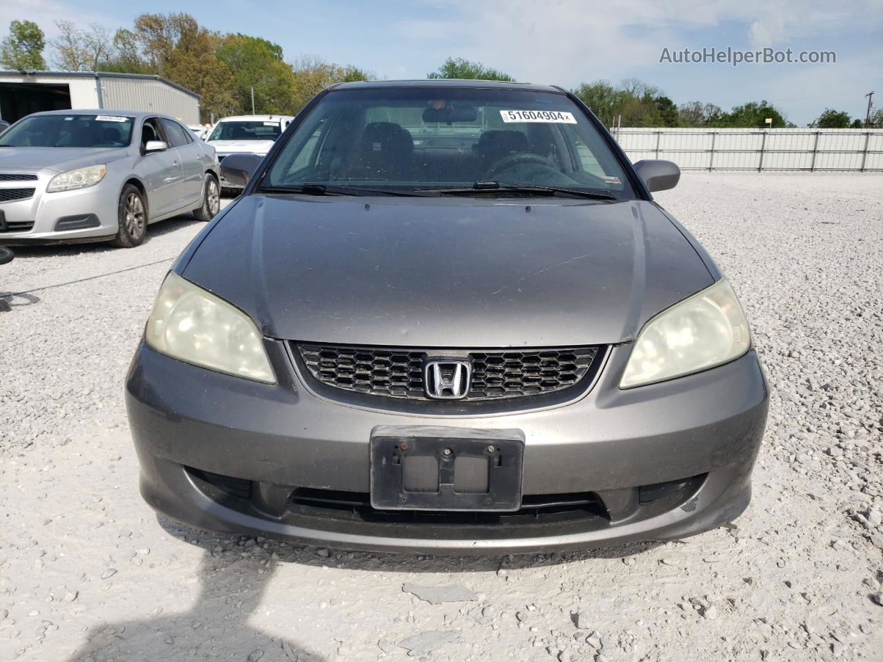 2004 Honda Civic Ex Gray vin: 1HGEM22924L006020